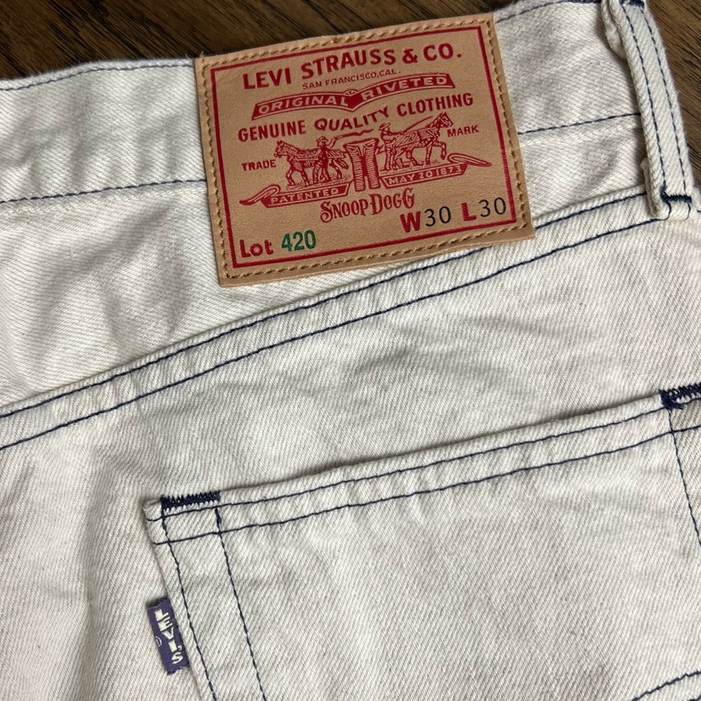 LEVI’S X Snoop Dogg 501 LOT 420 Unreleased Premium Purple Tab Jean - Picture 14 of 16